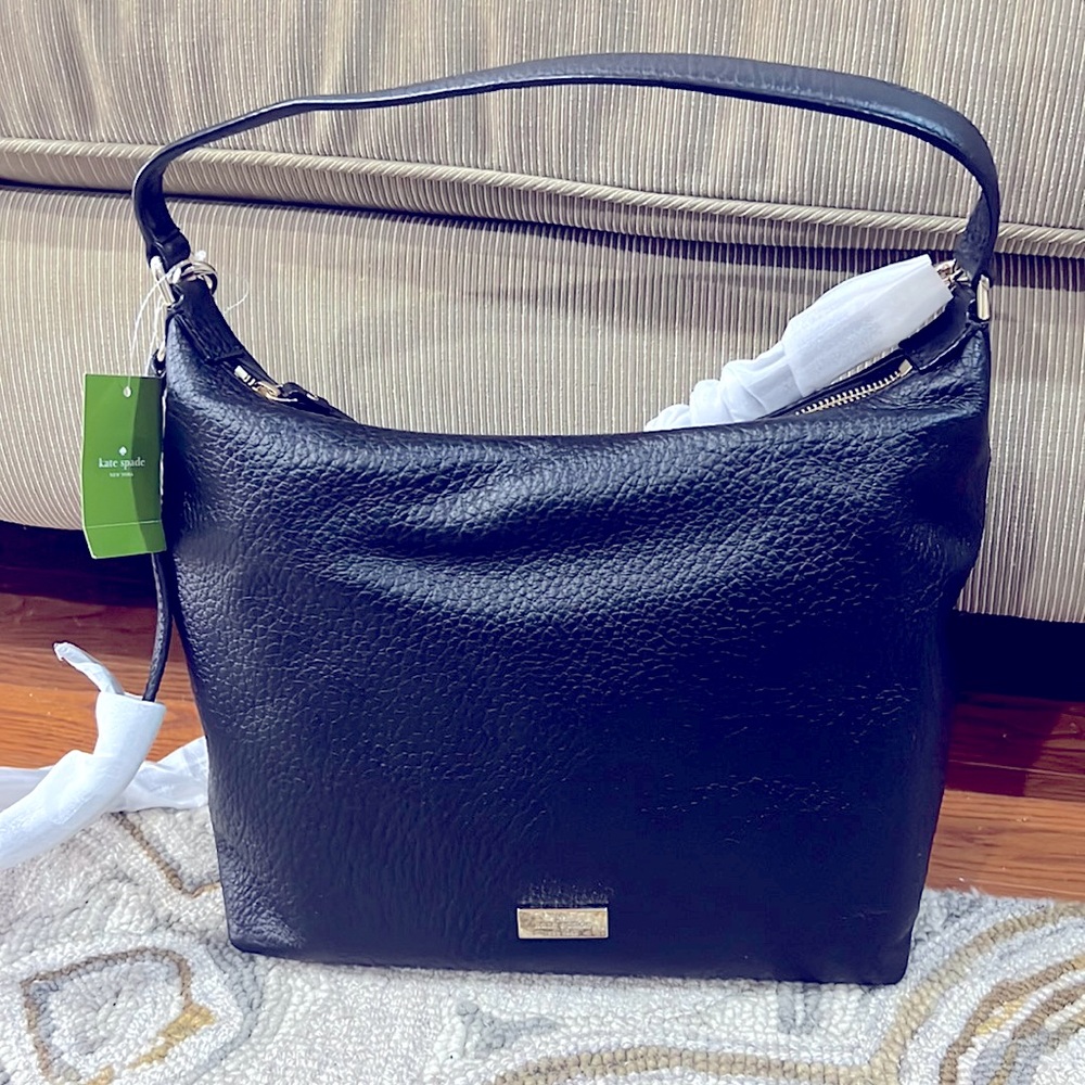 ♠️Kate spade NWT $498 Kaia prospect place black satchel shoulder bag gorgeous♠️